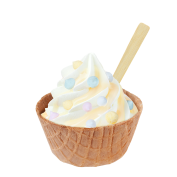 Sundae Extra Crispy White Chocolate Meringue Mix drops, Soft Ice Corner,Angelo,Good Choice;Klein 3,35, Groot 3,85